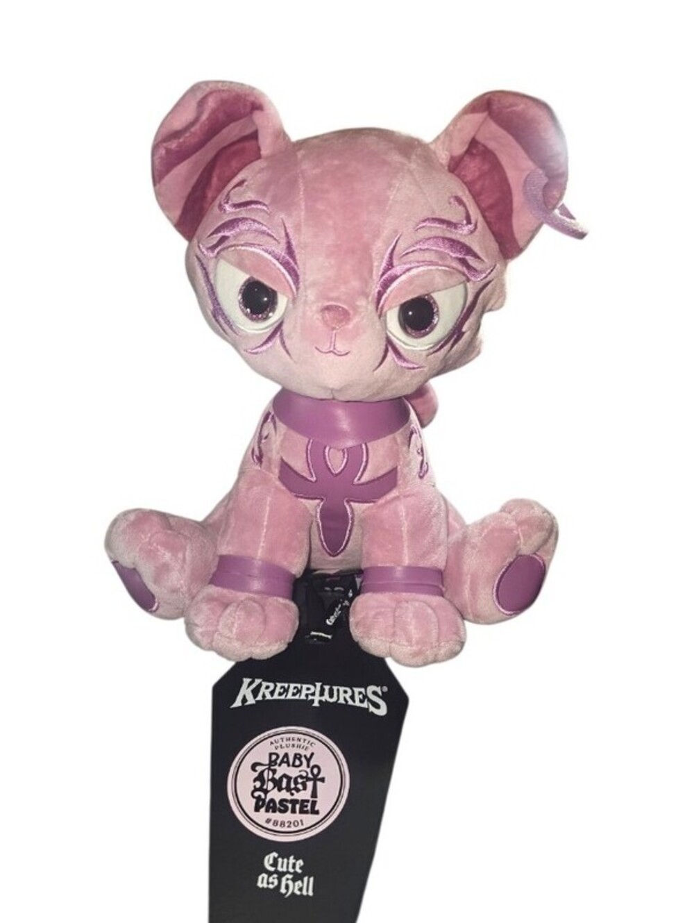 Killstar Kreeptures Pastel Baby Bast Pink Cat Plush Toy NEW With Tags